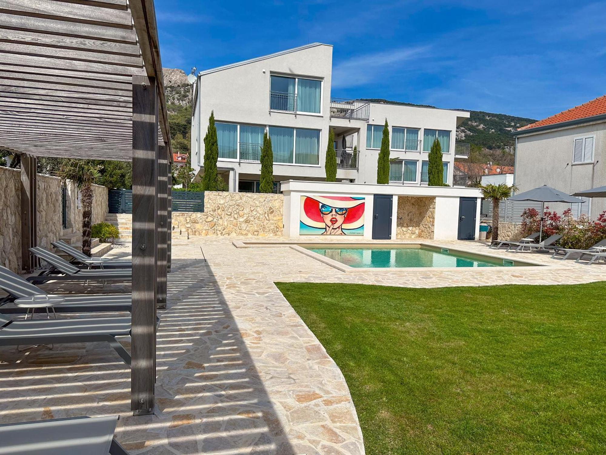 Apartment Baska, Exklusive Apartments Mit Poolarea In Baska, Krk - Kroatien Exterior photo