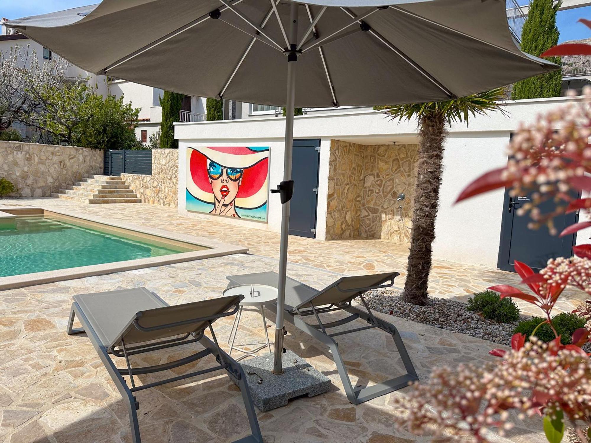 Apartment Baska, Exklusive Apartments Mit Poolarea In Baska, Krk - Kroatien Exterior photo